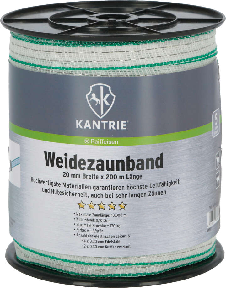KANTRIE Weidezaunband für lange Zaunanlagen